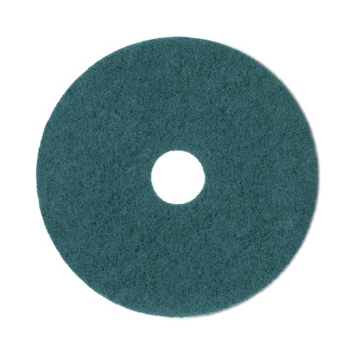 Just Launched | Boardwalk BWK4020GRE 20 in. Diameter Heavy-Duty Scrubbing Floor Pads - Green (5/Carton) image number 0