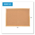 Mothers Day Sale! Save an Extra 10% off your order | MasterVision MC070014231 Value Cork 24 in. x 36 in. Bulletin Board - Brown Surface/Oak Frame image number 5