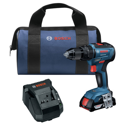 Drill Drivers | Factory Reconditioned Bosch GSB18V-490B12-RT 18V EC Brushless Lithium-Ion 1/2 in. Cordless Hammer Drill Driver Kit (2 Ah) image number 0
