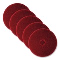 Office Jansan | 3M 5100-12 12 in. Low-Speed Buffer Floor Pads - Red (5/Carton) image number 0