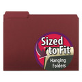 File Folders | Smead 10275 1/3-Cut Tabs, Interior File Folders - Letter, Maroon (100/Box) image number 2