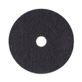 Cleaning & Janitorial Accessories | Boardwalk BWK4020BLA 20 in. Diameter Stripping Floor Pads - Black (5/Carton) image number 1