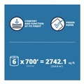 Cleaning & Janitorial Supplies | Papernet 410113 7.9 in. x 700 ft. 1-Ply HyTech Seas Hardwound Roll Towels - White (6/Carton) image number 3