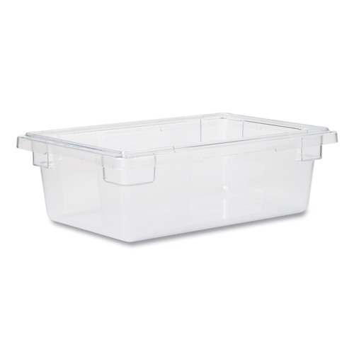  | Rubbermaid Commercial FG330900CLR 3.5 Gallon Capacity 18 in. x 12 in. x 6 in. Food Tote Box - Clear image number 0