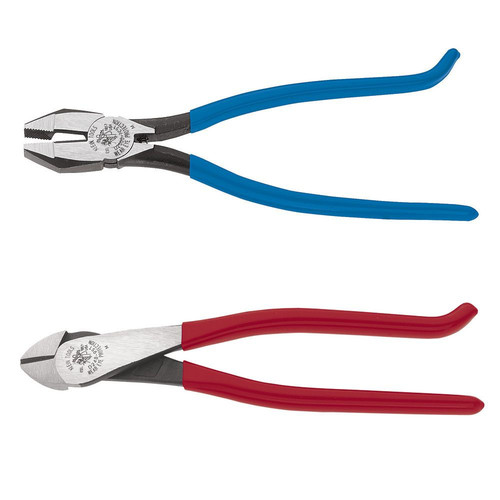 Pliers | Klein Tools 94508 2-Piece Ironworker's Diagonal Cutting Pliers Kit image number 0