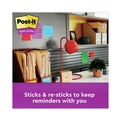 Office Jansan | Post-it Notes Super Sticky 654-24SSAN-CP 3 in. x 3 in. Pads in Playful Primary Collection Colors (24 Pads/Pack) image number 4
