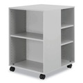 Utility Carts | Durable 311310 20.79 in. x 23.31 in. x 29.45 in. 6 Shelves Wood Flexible Multi-Functional Cart for Office Storage - Gray image number 0