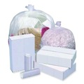 Trash Bags | GEN VNR386014N High Density Can Liners, 60 gal, 14 mic, 38-in x 58-in, Natural, Interleaved Roll, 25 Bags/Roll, 8 Rolls/Carton image number 1