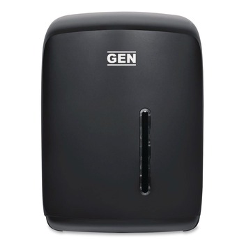 GEN 8.99 in. x 8.7 in. x 12.65 in. Centerpull Roll Towel Dispenser - Black