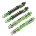  | GreatNeck 22537 5.38 in. Long Phillips/Slotted Bits Metric Sockets 6-Way Pen-Style Screw/Nut Driver - Black/Green, Green/Clear (4/Pack) image number 0