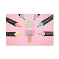 Highlighters | Schneider 115097 1 millimeter/5 millimeter Chisel Tip Job Pastel Highlighters - Assorted Ink/Barrel Colors (6/Pack) image number 5