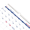 Calendars & Planners | Brownline C171128 12.25 in. x 27 in. Dec 2024-Jan 2026 Three-Month Wall Calendar - White/Blue Sheets image number 2