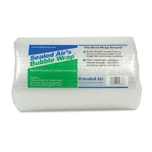 Storage Accessories | Sealed Air 19338 12 in. x 30 ft. 0.19 in. Thick Bubble Wrap Cushioning Material (1 Roll) image number 0