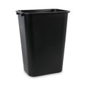 Just Launched | Boardwalk 3485203 41 Quart Plastic Soft-Sided Wastebasket - Black image number 1