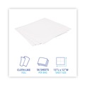  | Boardwalk BWK-V040QPW 12 in. x 13 in. DRC Wipers - White (56 Bag, 18 Bags/Carton) image number 4