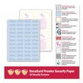 Office Jansan | DocuGard 04543 8.5 in. x 11 in. Medical Security Papers - Blue (500/Ream) image number 1