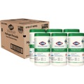 Office Jansan | Clorox Healthcare 30825 5.75 in. x 6.75 in. Hydrogen Peroxide Cleaner Disinfectant Wipes - White Unscented (6/Carton) image number 0
