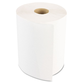 Boardwalk BWK6250 NonPerforated 1-Ply 350 ft. Hardwound Paper Towels - White (12 Rolls/Carton)