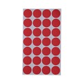 Office Jansan | Universal UNV40103 0.75 in. Diameter Self-Adhesive Removable Color-Coding Labels - Red (28/Sheet, 36 Sheets/Pack) image number 0