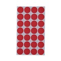  | Universal UNV40103 0.75 in. Diameter Self-Adhesive Removable Color-Coding Labels - Red (28/Sheet, 36 Sheets/Pack) image number 0