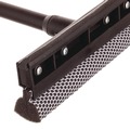 Cleaning Cloths | Unger UNGAUSQ0 8 in. Rubber Blade 8 in. Mesh Scrubber 21 in. Plastic Handle with Grip Auto Squeegee - Black image number 3