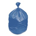Office Jansan | Heritage A6043PX 30 in. x 43 in. 30 gallon 1.3 millimeter Biohazard Infectious Waste Flat Pack Healthcare Biohazard Printed Can Liners - Blue (200/Carton) image number 3