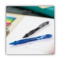 Office Jansan | BIC RLC11 BLU Gel-ocity 0.7 mm Medium Gel Pen - Blue Ink/Translucent Blue Barrel (1-Dozen) image number 6