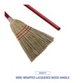 Brooms | Boardwalk BWKBR10016 36 in. Overall Length Synthetic Fiber Bristles Corn/Fiber Brooms - Gray/Natural (12/Carton) image number 6
