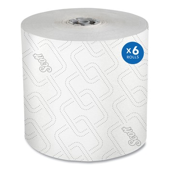 Scott 1-Ply 1150 ft. Pro Hard Roll Paper Towels with Elevated Scott Design for Scott Pro Dispenser - Gray Core Only (6/Carton)