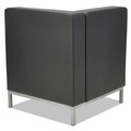  | Alera ALEQB8016 QUB Series 26.38 in. x 26.38 in. x 30.5 in. Corner Sectional - Black image number 3