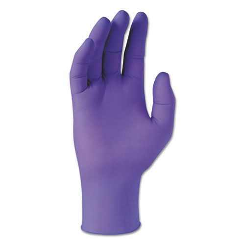 Disposable Gloves | Ansell KCC 55080 6 mil Thick 9.5 in. Long Powder-Free PURPLE NITRILE Exam Gloves - Extra Small, Purple (100/Box) image number 0