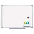 White Boards | MasterVision CR0820030 Earth Silver 48 in. x 36 in. Easy Clean Magnetic Dry Erase Boards - White Surface/Satin Aluminum Frame image number 3