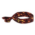 Cooling Gear | Ergodyne 12341 Chill-Its 6700 One Size Fits Most Cooling Bandana Polymer Tie Headband - Flames image number 0