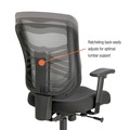  | Alera ALEEL42B18 17.9 in. to 21.6 in. Seat Height Elusion Series Mesh Mid-Back Swivel/Tilt Chair Supports Up to 275 lbs. - Black image number 5