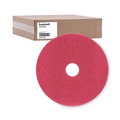 Cleaning Cloths | Boardwalk BWK4019RED 19 in. Diameter Buffing Floor Pads - Red (5/Carton) image number 1