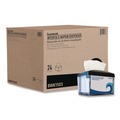 Cleaning & Janitorial Supplies | Boardwalk BWK1503 7.9 in. x 5.6 in. x 7.9 in. Interfold Napkin Dispenser - Black image number 0