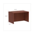  | Alera ALEVA214830MC 47.25 in. x 29.5 in. x 29.63 in. Valencia Series Straight Front Desk Shell - Medium Cherry image number 1