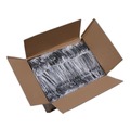 Cutlery | Boardwalk BWKFORKHWPSBIW Heavyweight Wrapped Polystyrene Plastic Fork Cutlery - Black (1000/Carton) image number 3