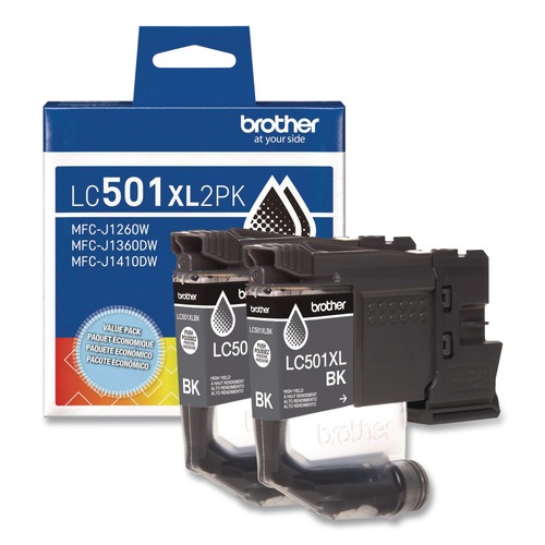 Ink & Toner | Brother LC501XL2PKS LC501XL2PKS 500 Page-Yield High-Yield Ink - Black (2/Pack) image number 0