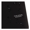 Bulk Savings Pricing 2 | Five Star 72057 11 x 8.5 Sheets (100) Wirebound 1-Subject Medium/College Rule Notebook - Black Cover image number 1
