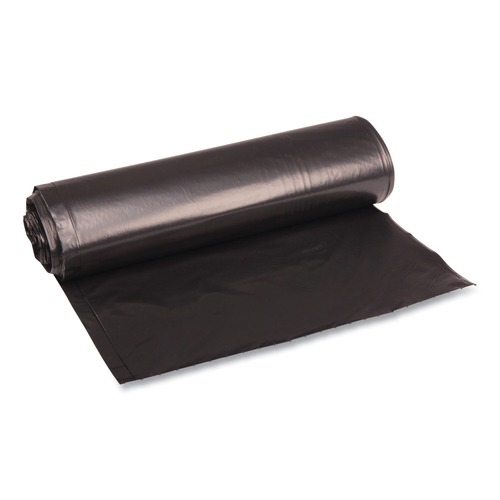 Just Launched | Boardwalk BWK516 33 gal. 33 in. x 39 in. Low Density Repro Can Liners - Black (100/Carton) image number 0