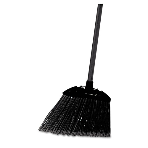 Mothers Day Sale! Save an Extra 10% off your order | Rubbermaid Commercial FG637400BLA 35 in. Angled Lobby Broom with Poly Bristles - Black image number 0