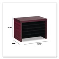 Office Jansan | Alera ALEVA316012MY Valencia Series 15.75 in. x 9.88 in. x 10.88 in. Under Counter Organizer Shelf - Mahogany image number 2