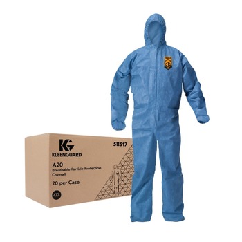  | Kimberly-Clark KCC58517 COVERALL,BLUE,4XL,20/CT