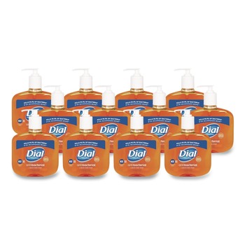 Dial Professional 16 oz. Antibacterial Liquid Hand Soap - Gold (12/Carton)