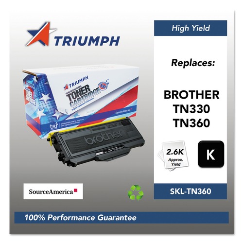Ink & Toner | Triumph SKL-TN360 751000NSH0953 Remanufactured TN360 2,600 Page-Yield High-Yield Toner - Black image number 0