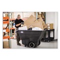 Trash Cans | Rubbermaid Commercial FG101100BLA 151 gal. 600 lbs. Capacity Plastic Structural Foam Tilt Truck - Black image number 4
