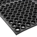 Cleaning & Janitorial Supplies | Crown WS TF35BK 36 in. x 60 in. Safewalk Heavy-Duty Anti-Fatigue Drainage Mat - Black image number 2