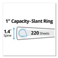Office Jansan | Avery 27251 11 in. x 8.5 in. 1 in. Capacity 3 Rings Durable Non-View Binder with DuraHinge and Slant Rings - Blue image number 6