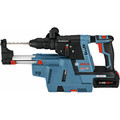 Rotary Hammers | Bosch GBH18V-26K24GDE 18V EC Brushless 1 in. SDS-plus Bulldog Rotary Hammer Kit with (2) CORE18V 6.3 Ah Batteries and Dust-Collection Attachment image number 3